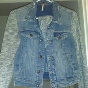 free people Jean jacket (small)