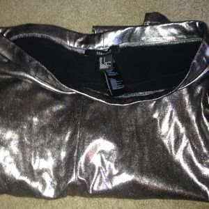 Forever 21 metallic leggings