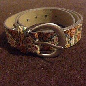 Paisley Patchwork patterned belt