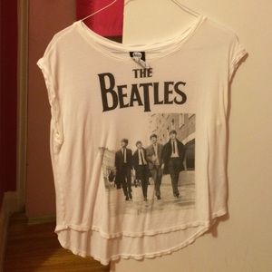 White Beatles Tee