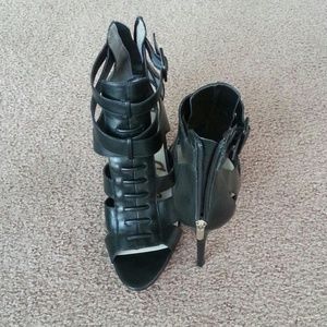 Black Sam Edelman Strappy Platform Heels