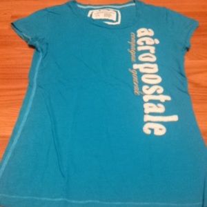 A blue Aeropostale shirt.
