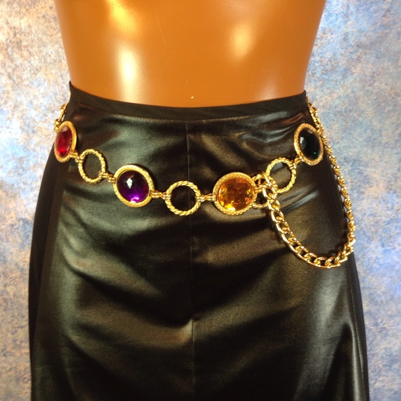 Vintage jeweled belt