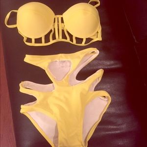 Sexy yellow swimsuit! NWOT