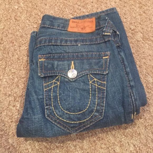 True religion dark blue denim