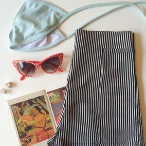 High waised striped shorts. Adorable!