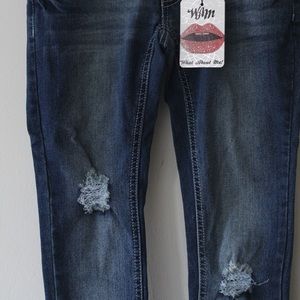 Wam what about me size 3-4 skinny ripped jeans