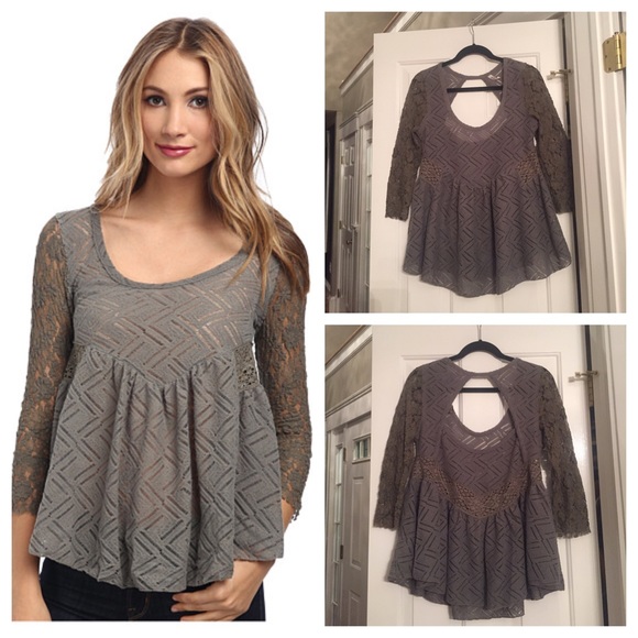Free People Lace Top - Picture 2 of 3