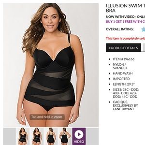 Lane Bryant illusions swim set