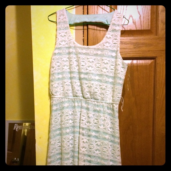 Light blue lace dress