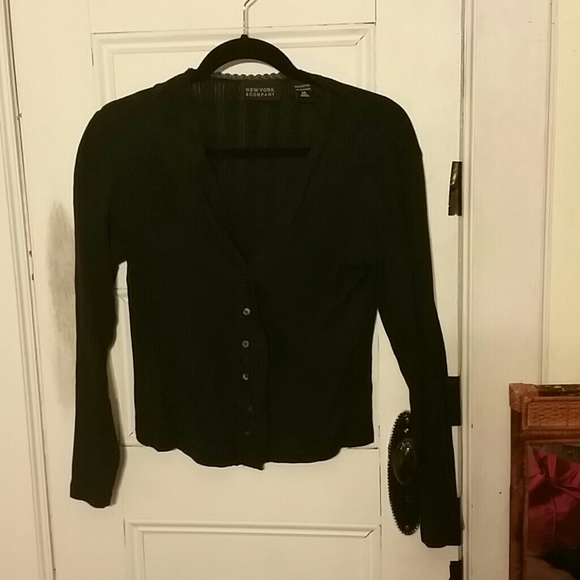 Black cardigan