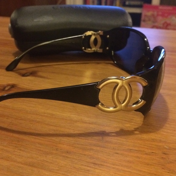 Chanel Classic Black Large Square Sunglasses