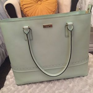 Tiffany blue Kate Spade handbag.
