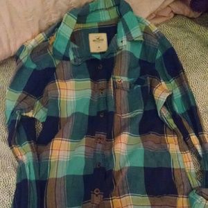 Hollister plaid shirt
