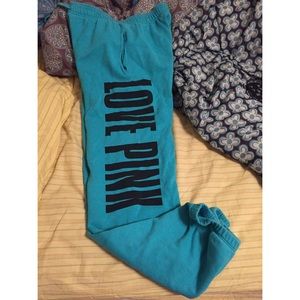Teal Vs pink size Sm sweats