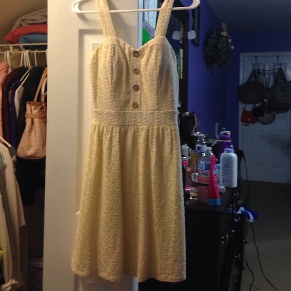 Cream lace dress