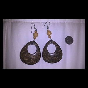 Wooden earrings