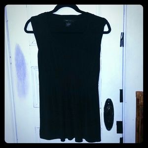 Flowing black dressy shirt