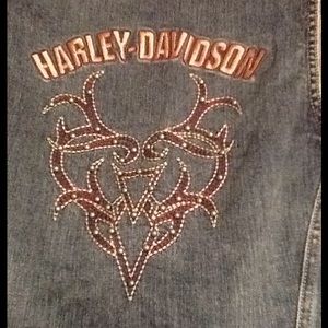 Harley Davidson denim vest
