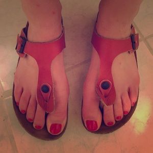 SALE! Naot sandals- Birkenstock style in brick red