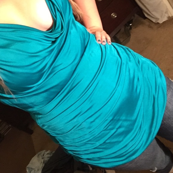 Elegant Banana Republic Top- Aqua - Picture 2 of 3