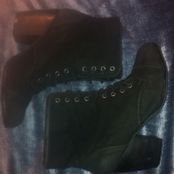 Black Suede heel Booties