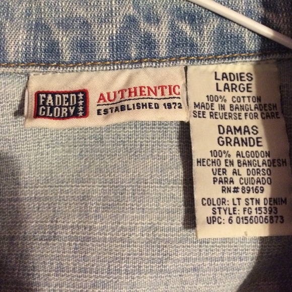 Vintage Faded Glory Jean Jacket - Picture 4 of 4