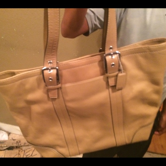 Tan Coach Purse