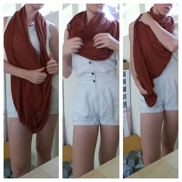 Burnt orange scarf