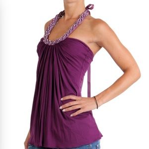 Purple halter top by Sky