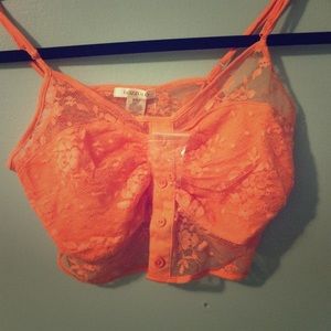 Brand new lace crop top