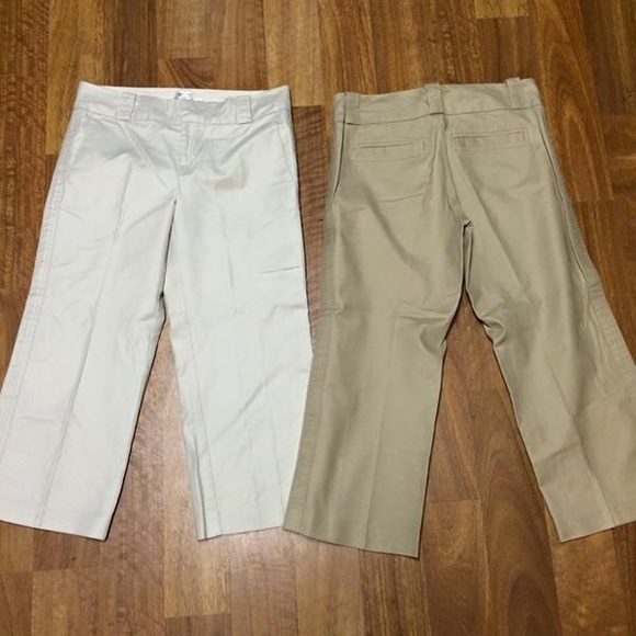 Old Navy Pants - TWO PAIR! NWOT Old Navy khaki capris