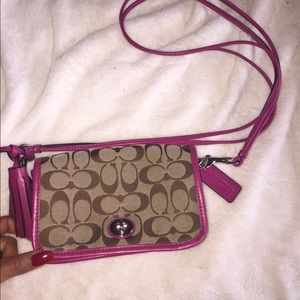 Coach crossbody pink