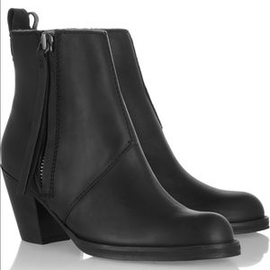 ACNE STUDIOS The Pistol leather ankle boots