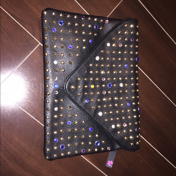 Bebe black clutch