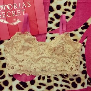 Sold!PINK VS BUSTIER CROP TOP