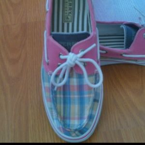 Sperry Top - Sliders Pink Plaid