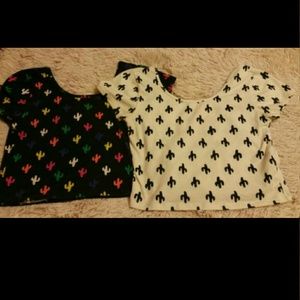 Forever 21 cactus crop tops