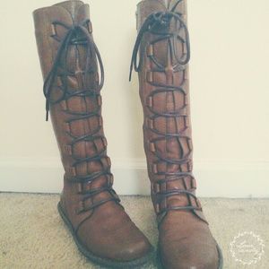 Born Lace Up Knee Boots