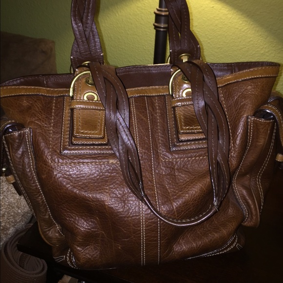 Authentic Classic leather Coach bag - Picture 1 of 4