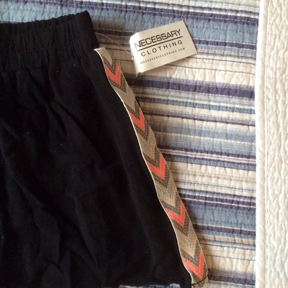 NWT black with Aztec detail shorts - Picture 2 of 2