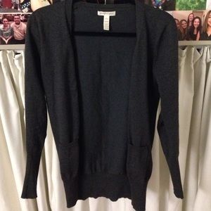 Grey Ambiance Apparel button down cardigan