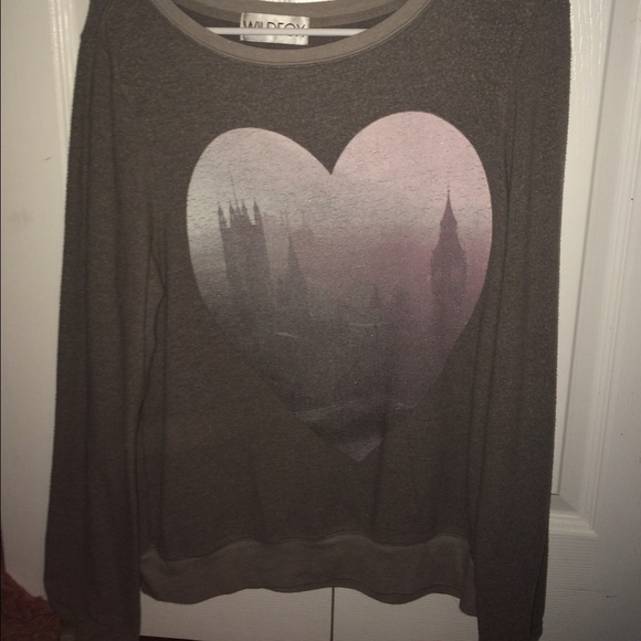 Wildfox super-soft heart sweater