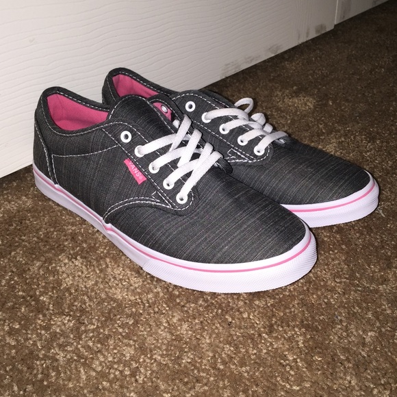 Gray and pink Vans IN NEW CONDITION!