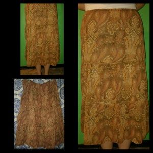 Hippie paisley skirt