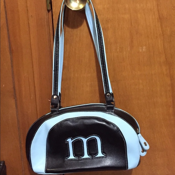 'M' purse. Blue and black.