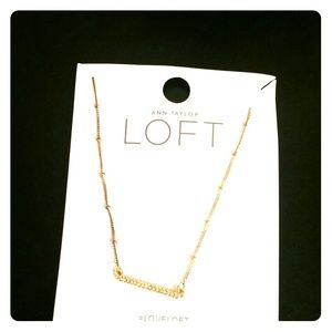 Gold bar necklace