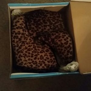 Leopard booties