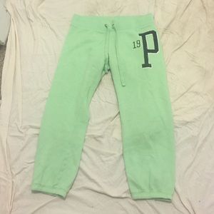 Final price drop! Mint green crop sweats