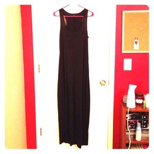 Simple brown maxi dress